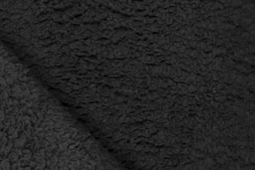 Sherpa Flausch - beidseitig - Schwarz 