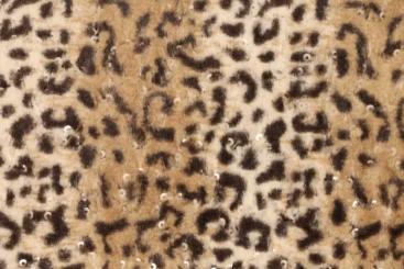 Fellimitat Pailletten-Leopard 