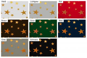 Lackfolie Goldsterne - 130 cm 