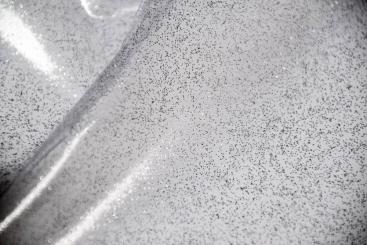 Folien-Meterware Glitter - Silber 