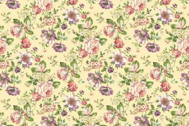 Blumenmuster Barock Rosa