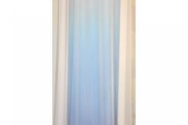 Voile Oslo - Weiß transparent - 300 cm hoch - Bleiband 