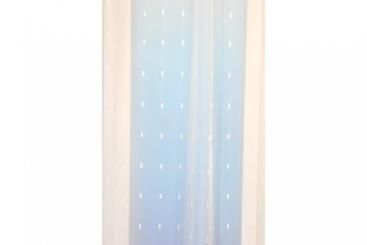 Gardine Oxford - Weiß transparent - 300 cm hoch - Bleiband - 1,0 Meter 