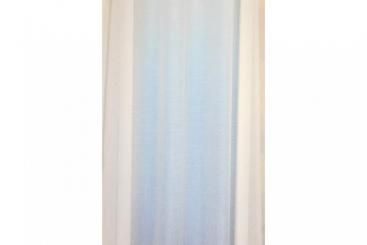 Gardine Öland - Weiß transparent - 300 cm hoch - Bleiband 
