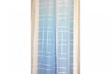 Gardine Lofoten - Weiß transparent - 300 cm hoch - Bleiband 