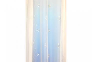 Voile-Gardine Chiemsee - Weiß transparent - 300 cm hoch 