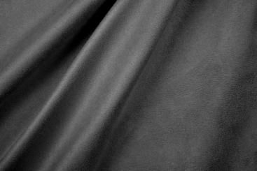 Gardinen- und Dekostoff Softvelours - uni - Grau - 2,0 Meter 