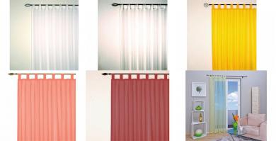 Fertig-Schlaufengardine Stavanger H.225 x B.140 cm 