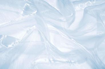 Glanz-Organza - Uni - Hellblau - 2,0 Meter 