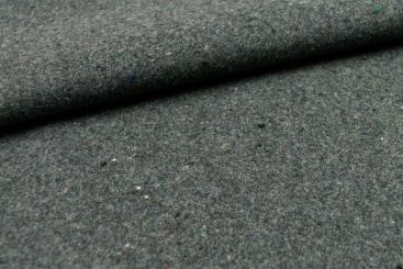 Wärmevorhangstoff mit Wollanteil - Uni Dunkelgrau