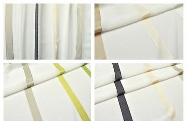 Gardinenstoff Delight - Längsstreifen - Bleiband 