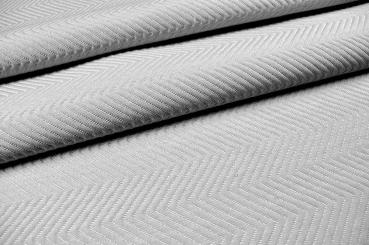 Wärmevorhangstoff Fischgrat - 310 cm - Silber 