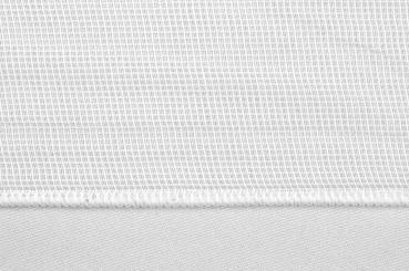 Gardinenstoff Modern Living - TwoTone - perm. schwer entflammbar B1 - Bleiband - 300 cm - Weiß - 2,0 Meter 