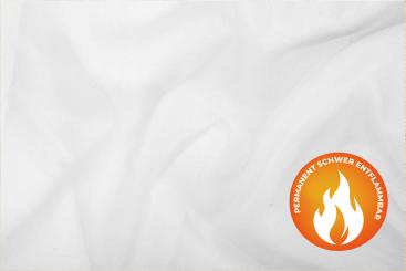 Voile - 300 cm mit Bleiband - Trevira CS 