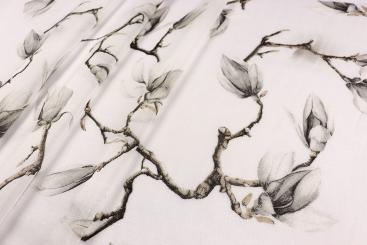 Gardinenstoff - Magnolienzweige 