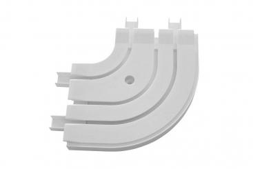 GARDINIA Rundbogen für Vorhangschiene 3-läufig - Verlängerung - Weiß 