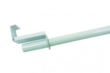 GARDINIA Metall-Spannvitrage - Ø 9 mm - 90 - 130 cm - Weiß 