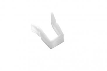 GARDINIA Feststeller - flach - für Vorhangschiene - 10 Stück - Weiß 