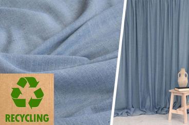 Gardinenstoff aus Jeansresten - Uni - 300 cm 