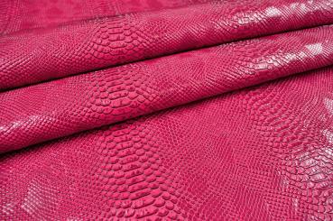 Schlangenleder-Imitat Pink
