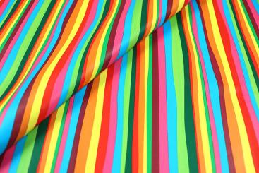 Kunstleder - Bunte Streifen 