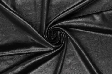 Kunstleder-Satin Schwarz