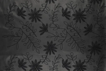 Kunstleder - Ranken-Stickerei 