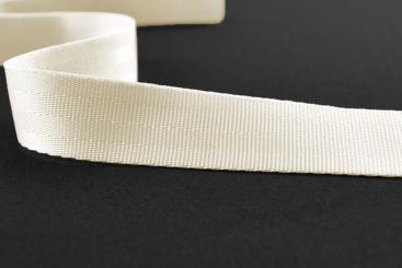 Gurtband - 2,5 cm - Meterware - Creme 