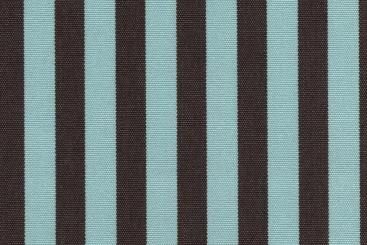 Markisen- und Outdoor-Stoff Spain Sun - Streifen Hellblau/Dunkelbraun