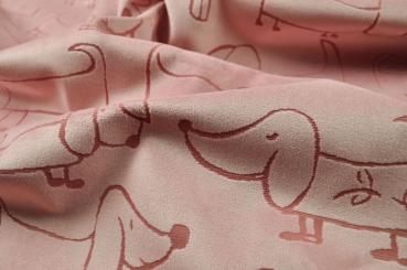 Möbelstoff deluxe - Doggy - Wauzi - Altrosa - 1,0 Meter 