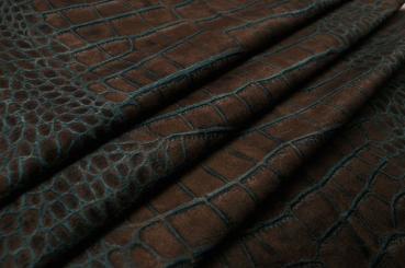 Möbelsamt - Krokodil - Braun 