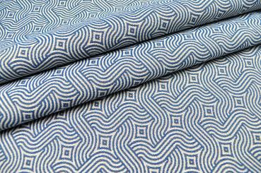 Outdoor-Stoff Gobelin - Monterrey - Blau 