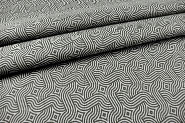 Outdoor-Stoff Gobelin - Monterrey - Grau/Creme 