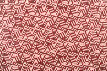 Outdoor-Stoff Gobelin - Monterrey - Rot/Creme - 2,0 Meter 