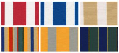 Liegestuhl-Stoff gesäumt - Streifen - 60 cm breit 