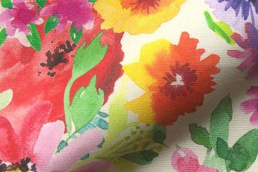 Outdoor-Stoff Dralon® - Digitaldruck - Blumen-Garten 