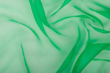 Organza - permanent schwer entflammbar - 300 cm Grün