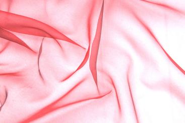 Organza - permanent schwer entflammbar - 300 cm Rot