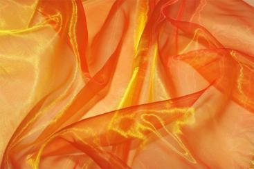 Organza Two Tone Orange/Gold