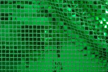 Paillettenstoff Quadro - Grün 