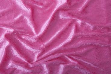 Pannesamt Stoff - Pink - 3,0 Meter 