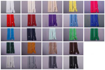 Kunststoff-Reißverschluss nicht teilbar - 20 cm 