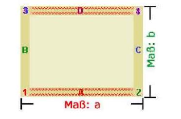 Fertig-Segeltuch UV-Schutz/wasserabweisend - Rechteck - a: 100 x b: 202 cm - Creme 