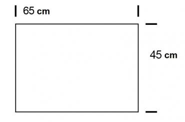 Fertig-Gardine - Blackout - a: 65 x b: 45 cm - Bordeaux 