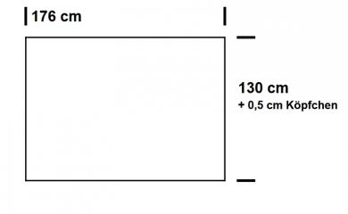 Fertig-Gardine linke + rechte Seite - Blackout - a: 176 x b: 130 cm - Aubergine 