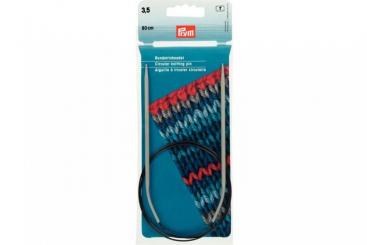 Rundstricknadeln Prym 80 cm - 3,5 mm Grau ALU 