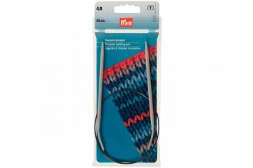 Rundstricknadeln Prym 60 cm - 4,0 mm Grau ALU 