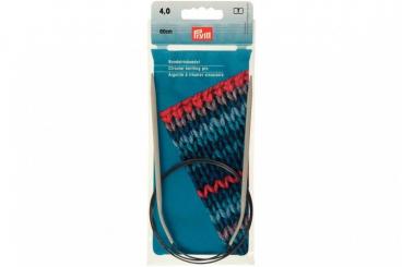 Rundstricknadeln Prym 80 cm - 4,0 mm Grau ALU 
