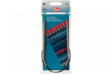 Rundstricknadeln Prym 60 cm - 5,0 mm Grau ALU 