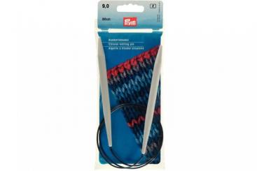 Rundstricknadeln Prym 80 cm - 9,0 mm Grau KST 